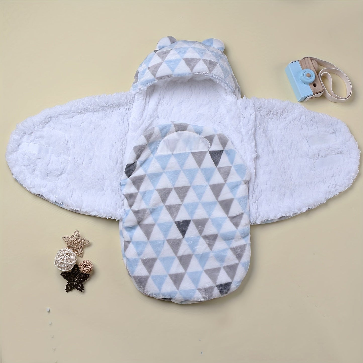 Newborn Flannel Thickened Soft Swaddling Blanket - 1 piece Baby Wrap