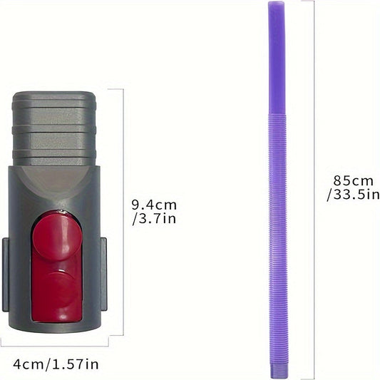 Quritgich uchun moslashuvchan shlang ulanishi, mustahkam plastik material, ko'pchilik vakuum modellari V6-V15 bilan mos keladi, samarali tozalash uchun ideal, 1 dona spiral shlang