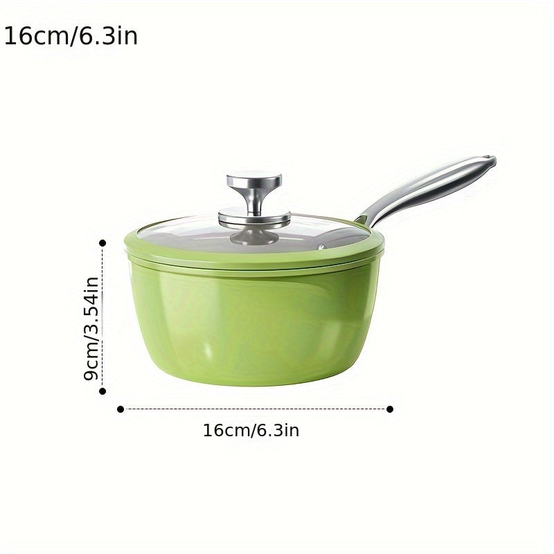 Durable Cookware: Avocado Green Multifunctional Cast Iron Soup Pot with Lid - Perfect for Cooking, Frying, and Serving - Non-Stick Saucepan for the Kitchen in 2024