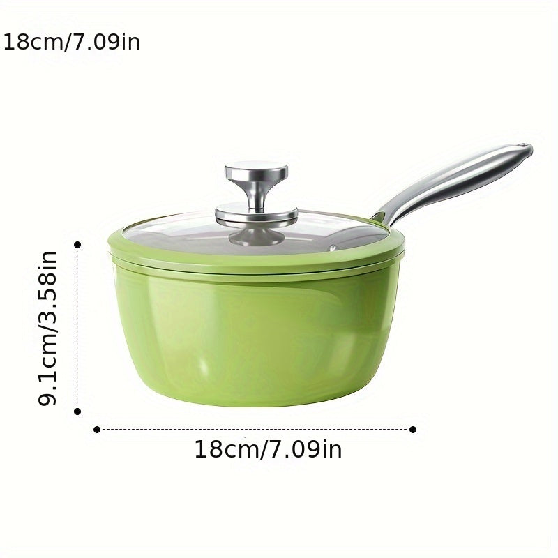 Durable Cookware: Avocado Green Multifunctional Cast Iron Soup Pot with Lid - Perfect for Cooking, Frying, and Serving - Non-Stick Saucepan for the Kitchen in 2024