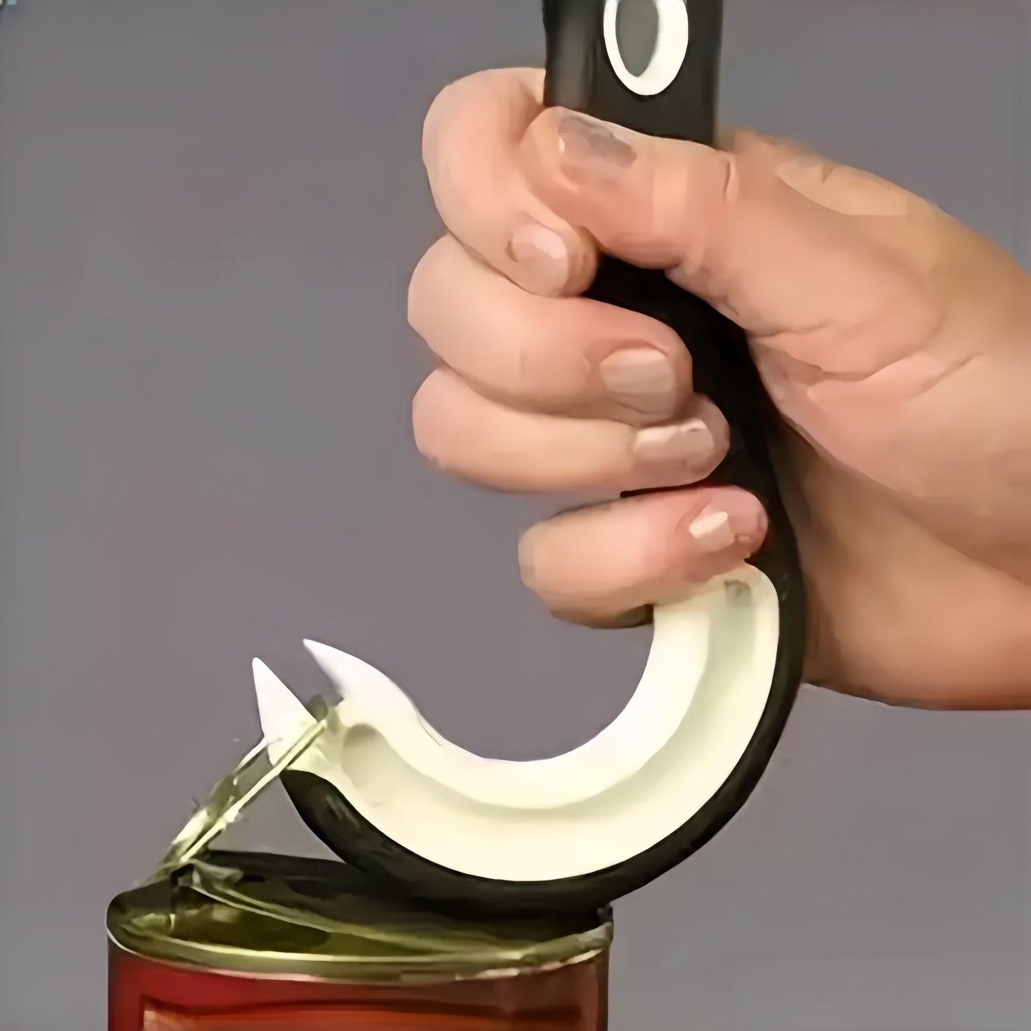 Versatile manual can opener with ergonomic design, ideal for opening jars and bottles. Made of durable plastic, perfect for various holidays. Does not require power.