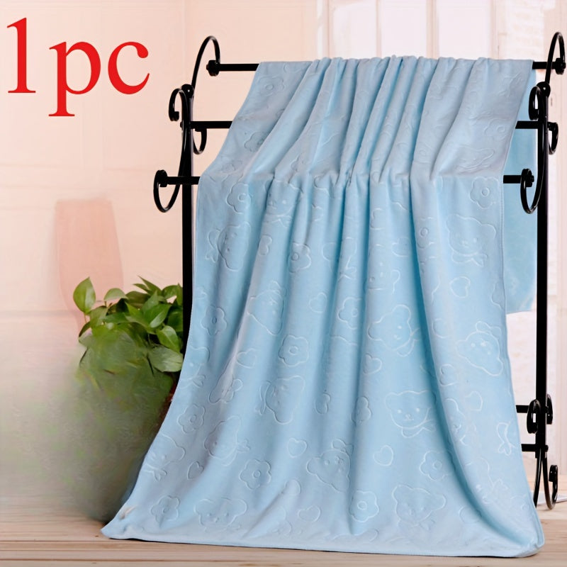 High-quality microfiber bath towel: Thick, absorbent, quick-drying for home or beach use. Imported, ideal for washing cloths.