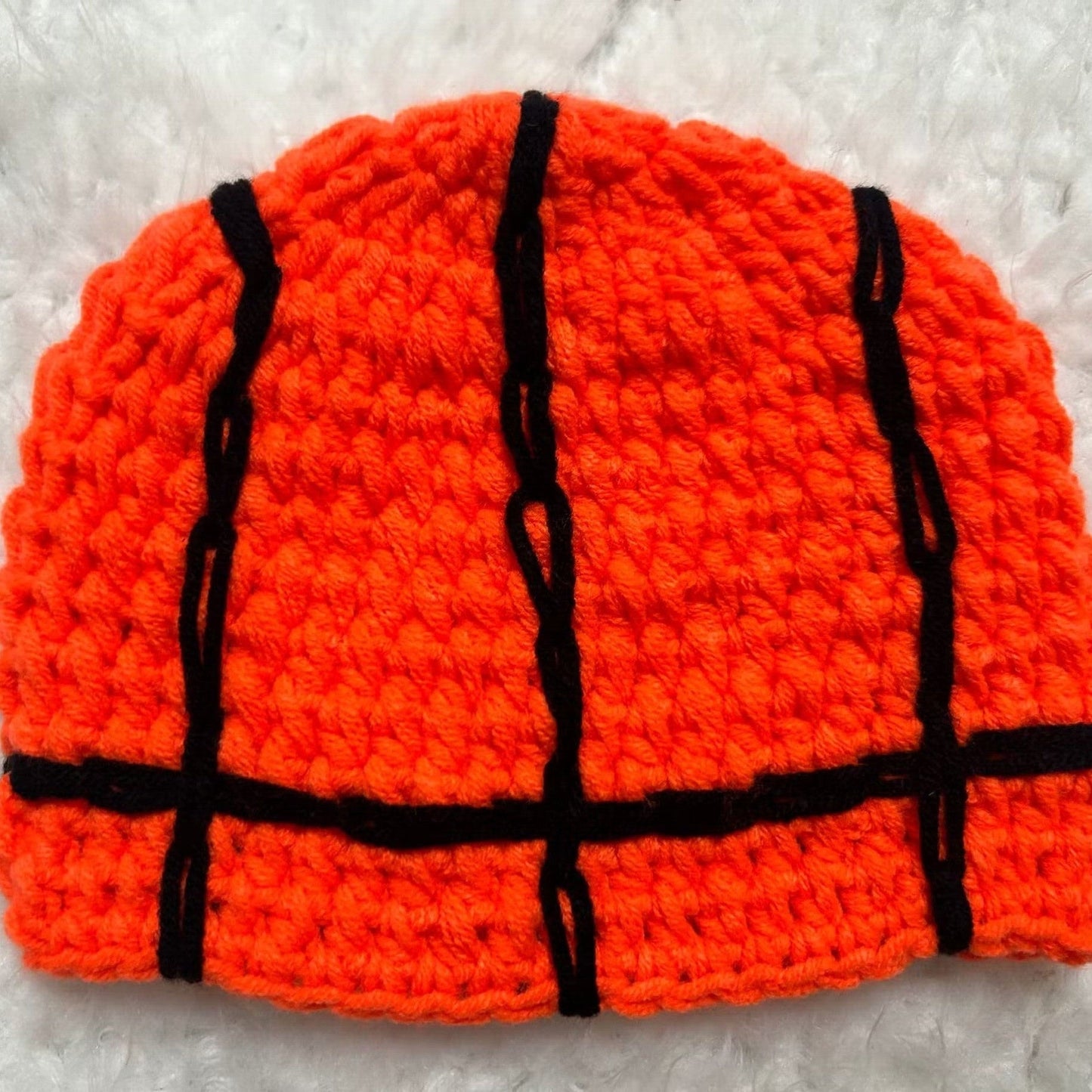 Cute Baby Photography Accessories: Handcrafted Wool Basketball Hat for Newborns & Infants