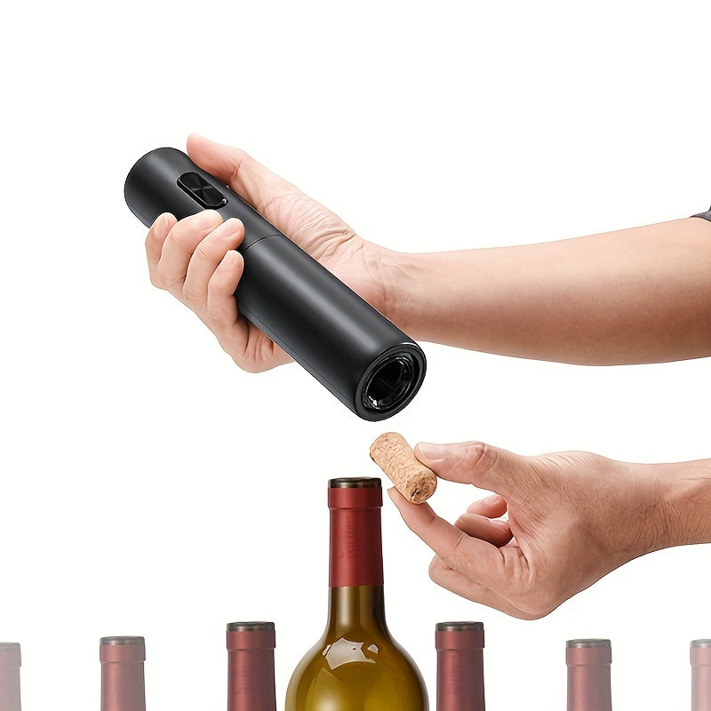 Cheer Moda Electric Wine Opener Set with Automatic Corkscrew and Accessories - Battery-Powered for Easy Use in Kitchen and Dining.