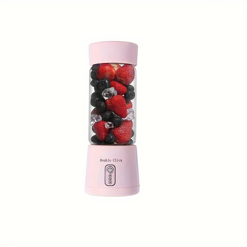 USB Rechargeable Portable Wireless Juicer - Suitable for Kitchen & Dining, Made of Glass and Plastic