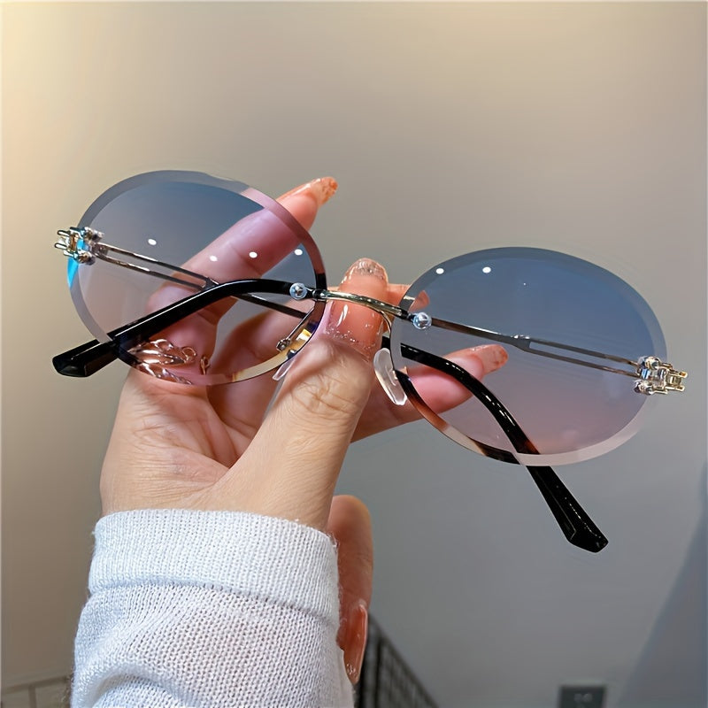 Fashionable Women's Gradient Sporty Sunglasses, Durable Plastic Frame for Running & Outdoor Activities