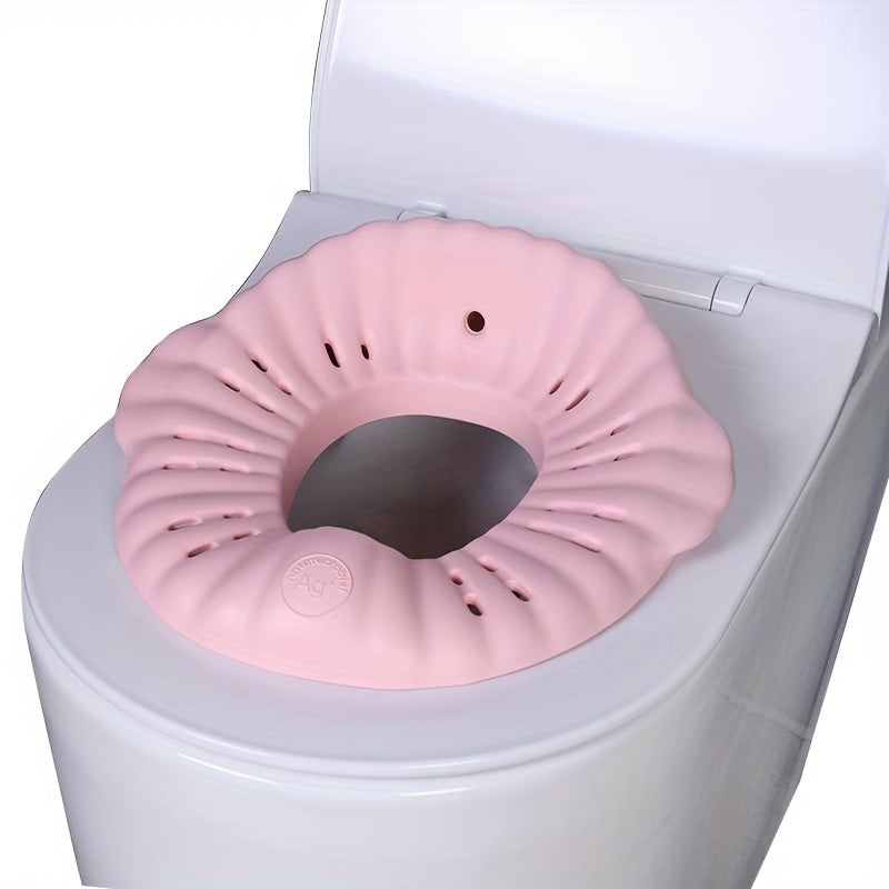 Soft EVA Toilet Training Seat for Toddlers from TWO DADS - Non-Slip Potty Seat Cover for Boys and Girls - Compatible with Children 0-3 Years Old, Easy to Fit Toilet Trainer Imported from China.