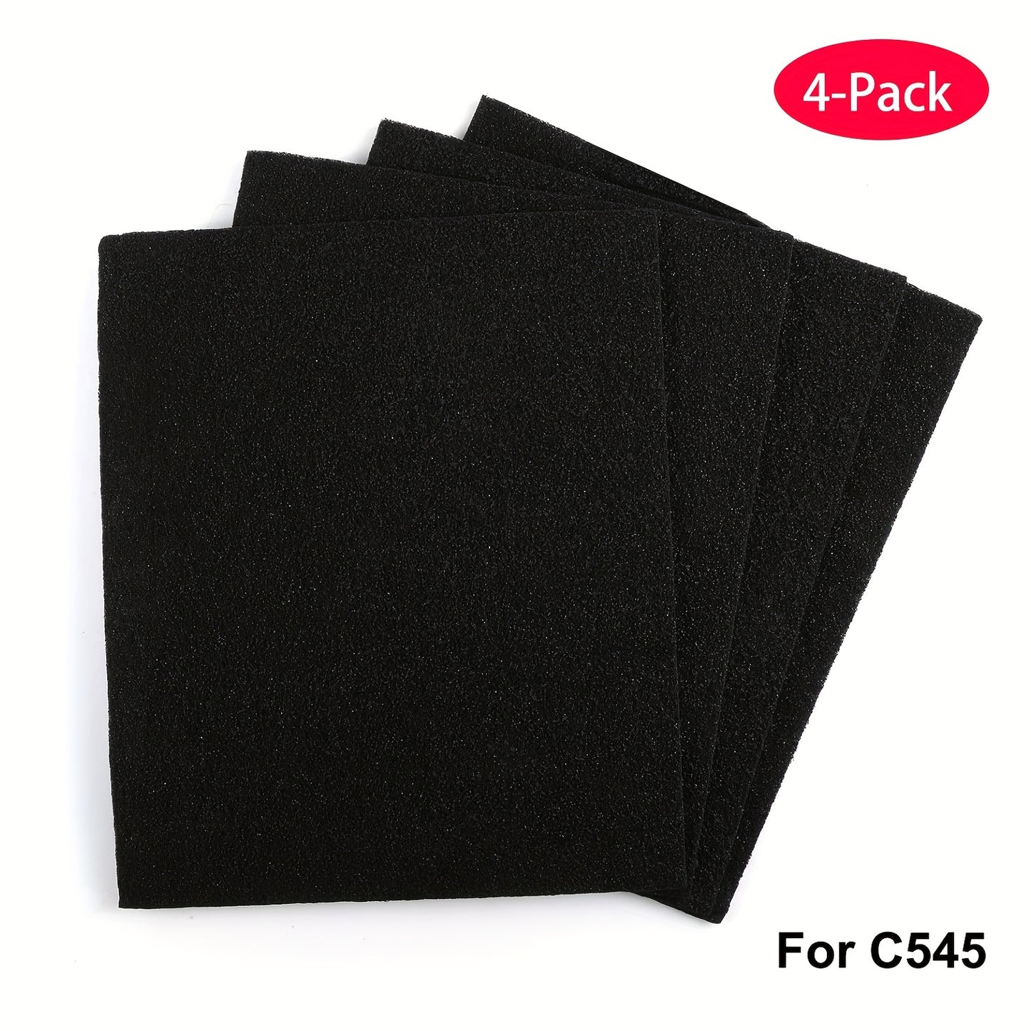 4-pc Premium Carbon Pre-Filters for Winix C545 - Compatible with Winix Filter S1712-0096-00, Durable Polypropylene, Enhances Air Purification.