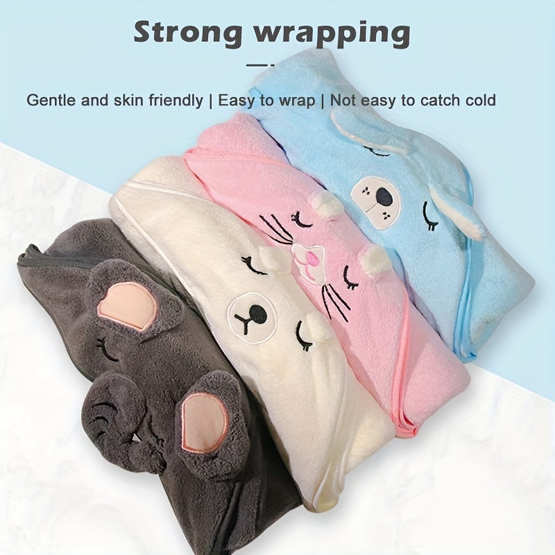 Gentle and Cute Hooded Baby Bath Towel - Ideal for Infants, Great for Holiday Gifting