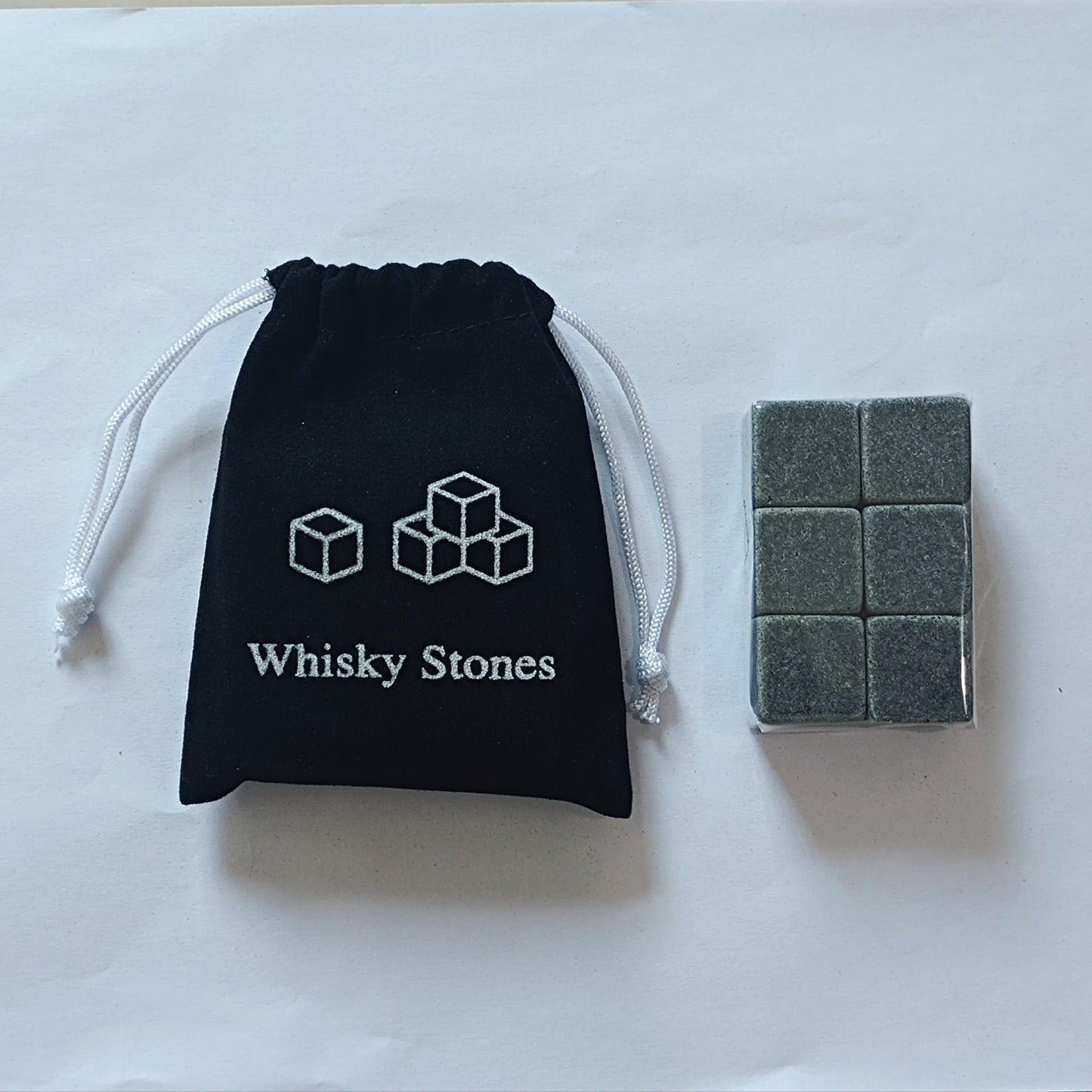 Whiskey Stones Gift Set - Includes 6, 9, or 12pcs of Ice Stones, Ice Cubes Chillers, Reusable Chilling Rocks Stone - Perfect for Father's Day, Anniversary, Birthday or as a Gift for Men - Complete Wine Set