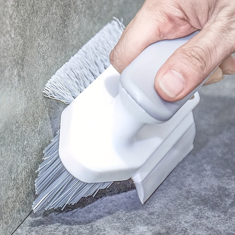 Versatile Scrub Brush for both Crevices and Floors - Portable Cleaning Tool Made of Polycarbonate Material, Medium Firm Bristles, No Electricity Required for Bathroom, Kitchen, or Living Room Use