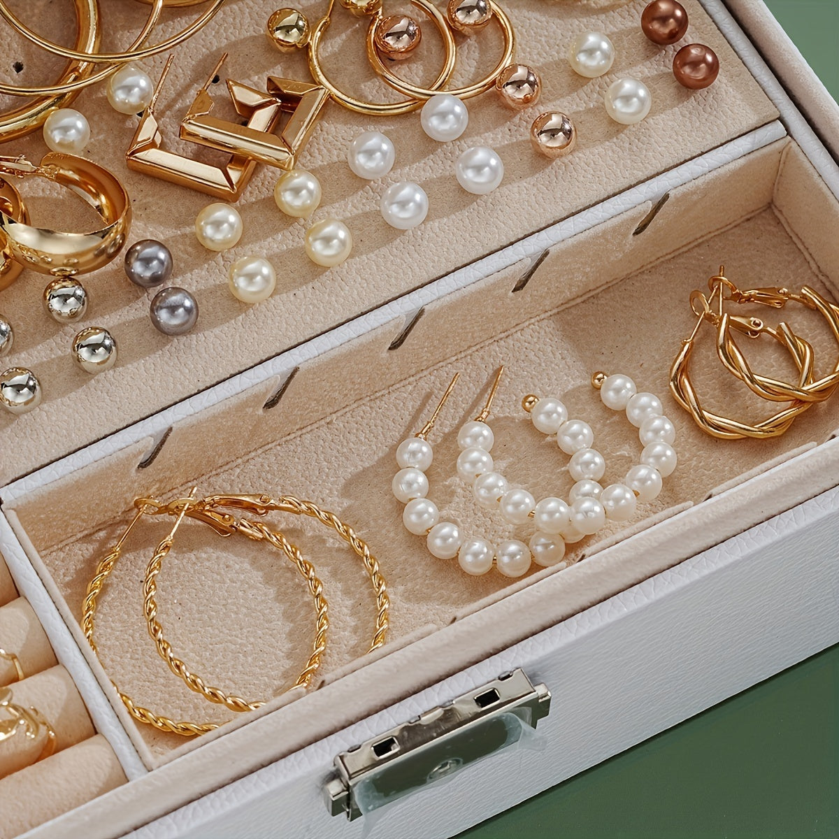 Set of 86 Chic Jewelry Pieces with Necklaces, Earrings, and Rings for Matching Daily Outfits, Party Accessories, Casual Dating Decor (Box not included)