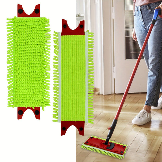 Upgrade your cleaning routine with the DLAIMI Ultramax XL 2-in-1 Flat Mop Replacement Pads. These highly absorbent pads are perfect for both wet and dry cleaning, making it easy to tackle dirt and water with ease. Measuring 45.72X15.24 cm and designed in