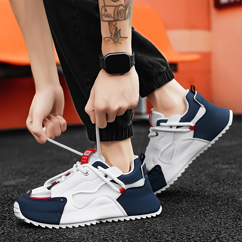 Men's Zhenyu Fashion Sneakers - Versatile casual running shoes with non-slip durable design, breathable lining, and comfort insole. Ideal for all seasons, hiking, daily wear, and camping.