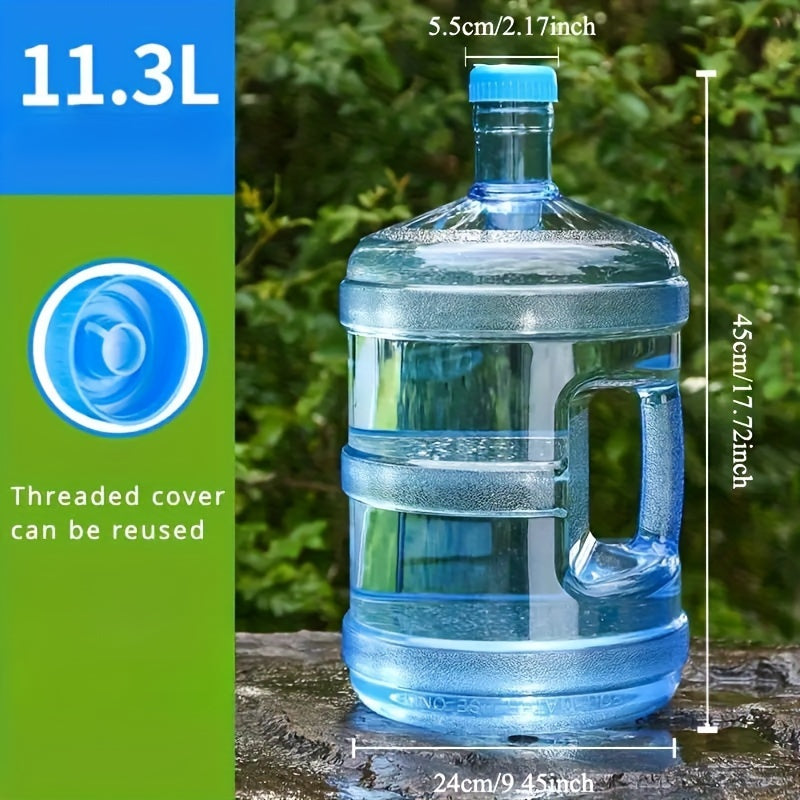 Food-safe plastic water jug perfect for camping, outdoor activities, and home.