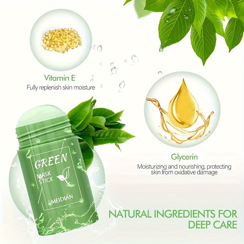 40g Green Tea Solid Mask, Green Mask Stick for clearing pores