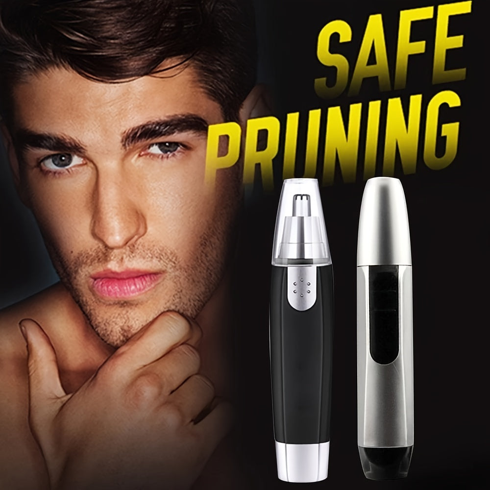 Cordless electric trimmer for men and women for nose, ears, neck, eyebrows, and hair.