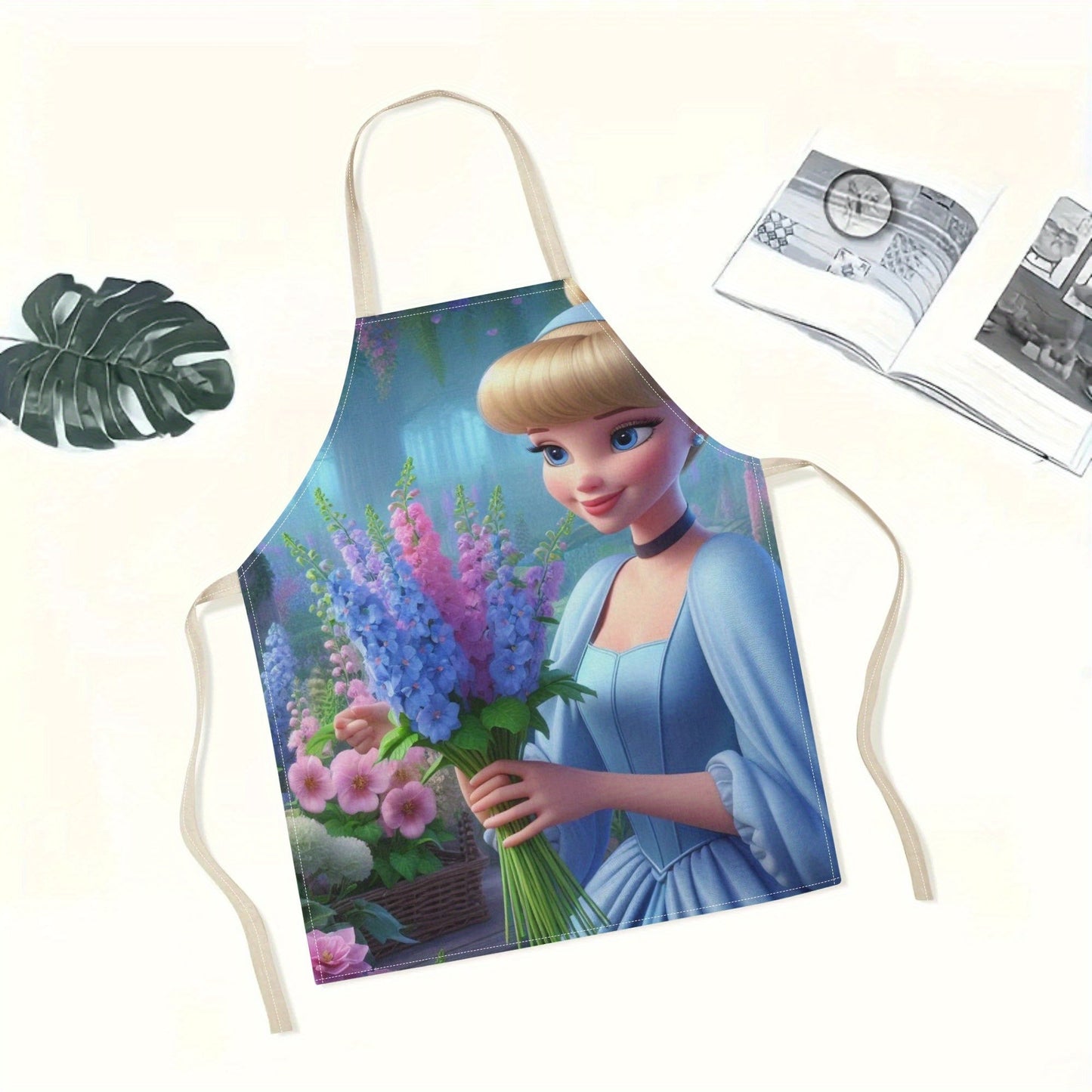 Disney has released a fashionable and simple waterproof apron with a cute cartoon design of Princess Elsa. This apron is suitable for use in hotels, supermarkets, restaurants, fruit shops, milk tea stalls, and general home use.