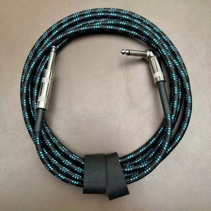 Guitar cables available in 10ft, 20ft, and 32ft lengths with 1/4 straight to straight or right angle connectors. Eid Al-Adha Mubarak!