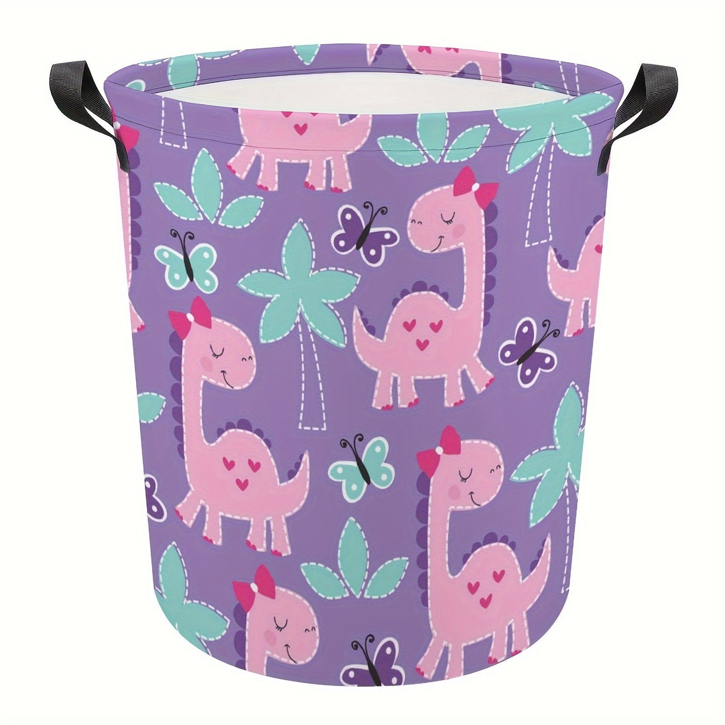 Foldable Laundry Basket made of Oxford Fabric, Waterproof and Durable. Features a Large Capacity for Storage, Portable with Handles for Clothes, Toys, and Miscellaneous Items at Home.