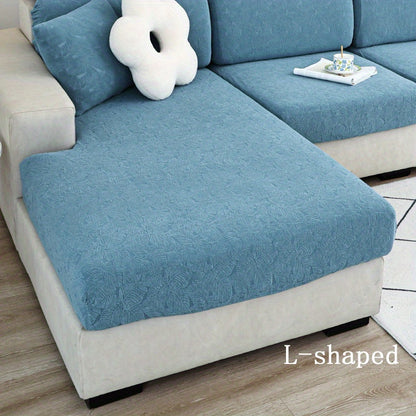 Thick Jacquard sofa cushion cover with elastic-band, perfect furniture protection for bedroom, office, or living room.