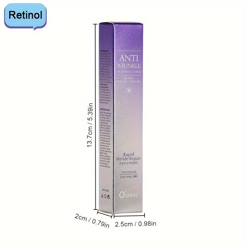 Smooths wrinkles, firms and tightens skin with eye cream essence.