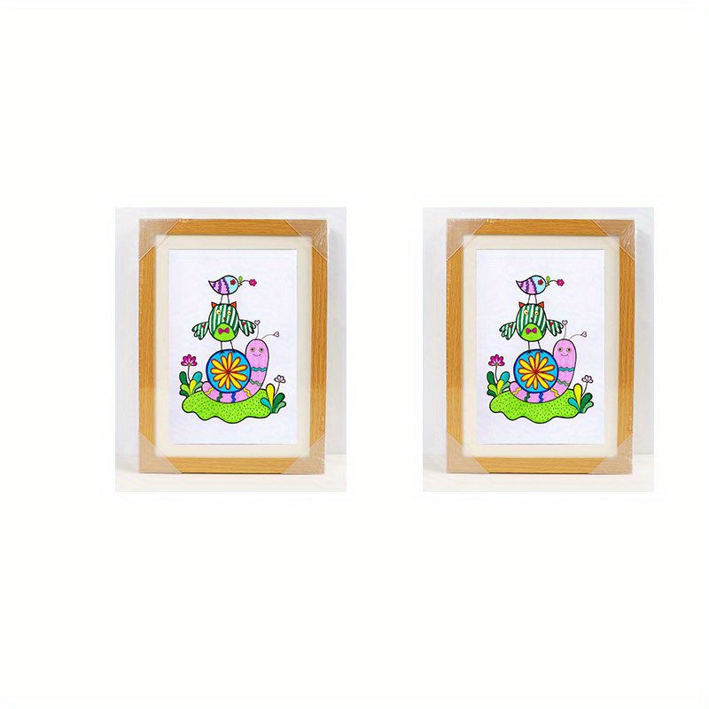 Front-opening Art Frame suitable for kids' paintings, artworks, and projects for home or office use.