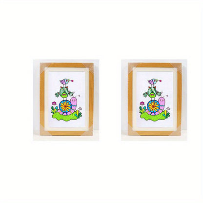 Front-opening Art Frame suitable for kids' paintings, artworks, and projects for home or office use.