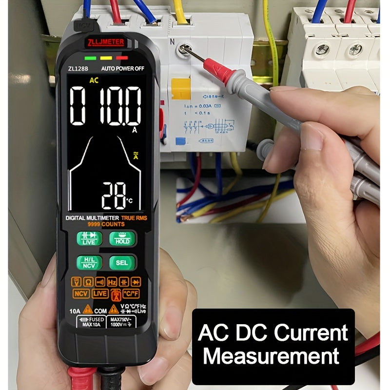 ZLLJMETER Digital Multimeter with Analog-Digital Display, USB Rechargeable Pen-Style DMM, AC/DC Current and Voltage Measurement, Capacitance & Temp Measurement, Auto Range, True RMS - with