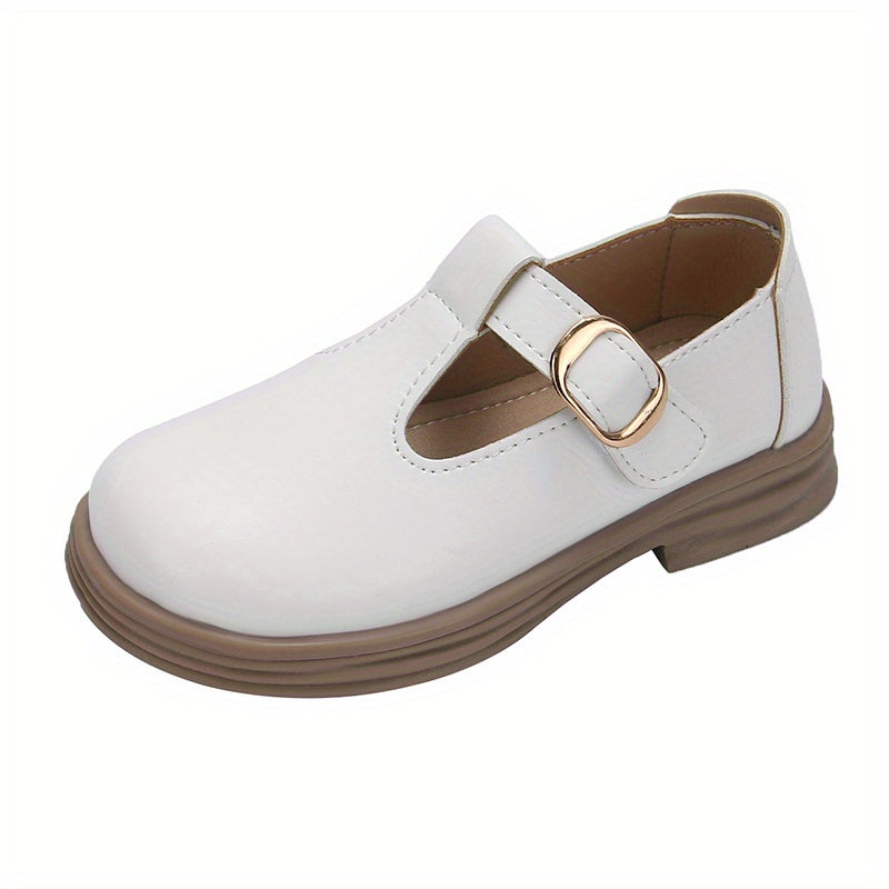 Stylish Mary Jane shoes for girls with non-slip sole, suitable for indoor and outdoor wear in spring and autumn.