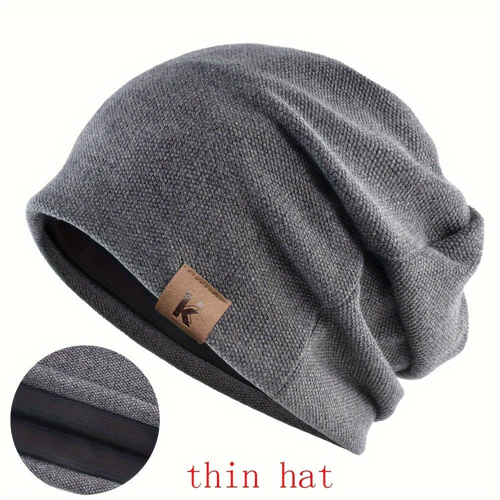 Windproof and warm beanie hat suitable for outdoor casual sports, suitable for both men and women.