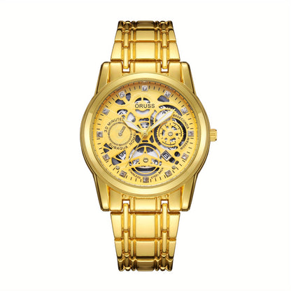 Men's Authentic Fashion Watches featuring Handsome Hollow Set Design in Classic Style