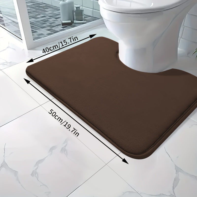 Soft and absorbent bath mat made of high-density 25D sponge, machine washable and non-slip. This premium bath carpet is perfect for tubs and showers, providing comfort and style to your bathroom decor. Constructed from polyester with a lightweight