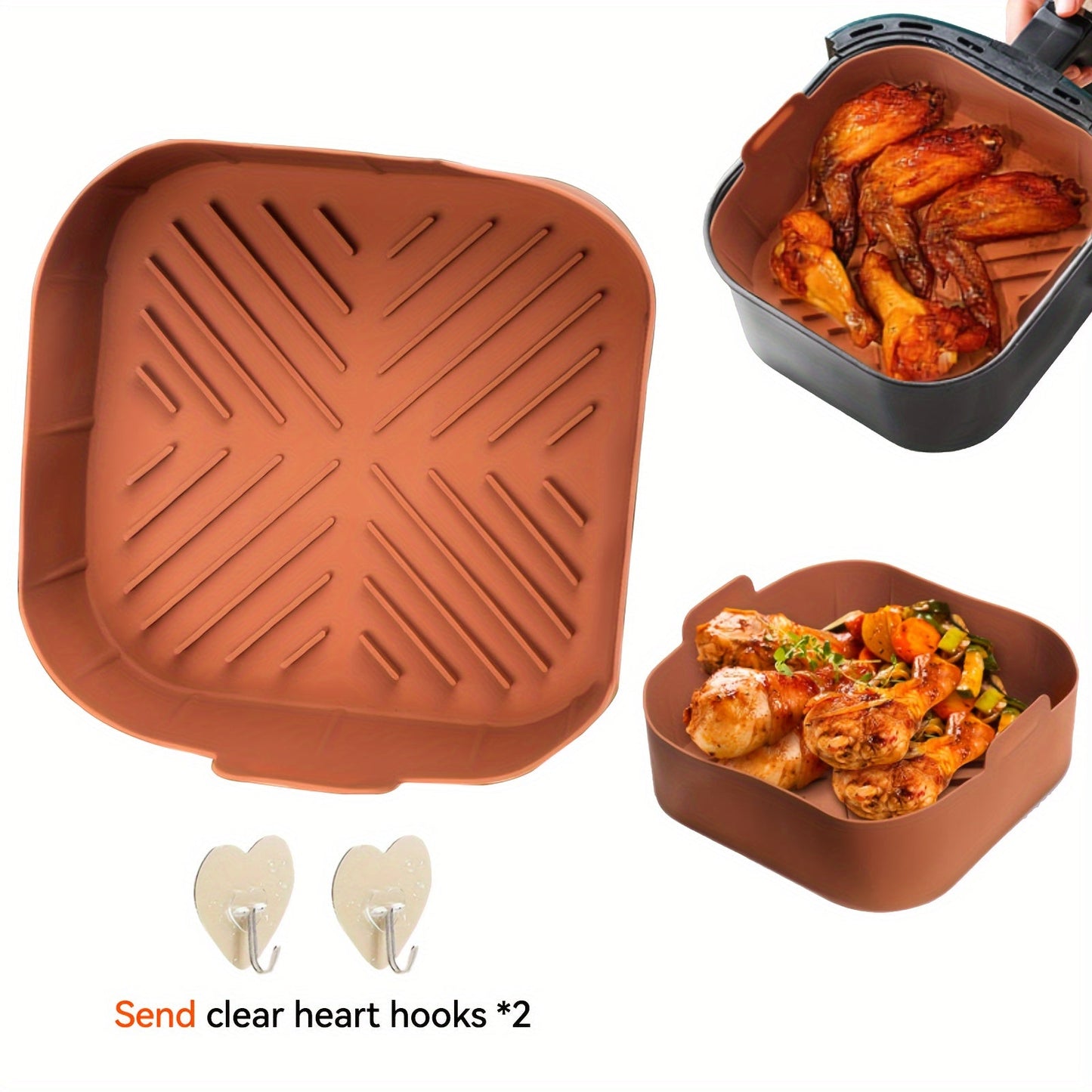 Essential Silicone Kitchen Accessories for Baking and Cooking: Reusable Air Fryer Liners, Non-Stick Baking Trays, Silicone Basket Bowls, and Oven Gadgets