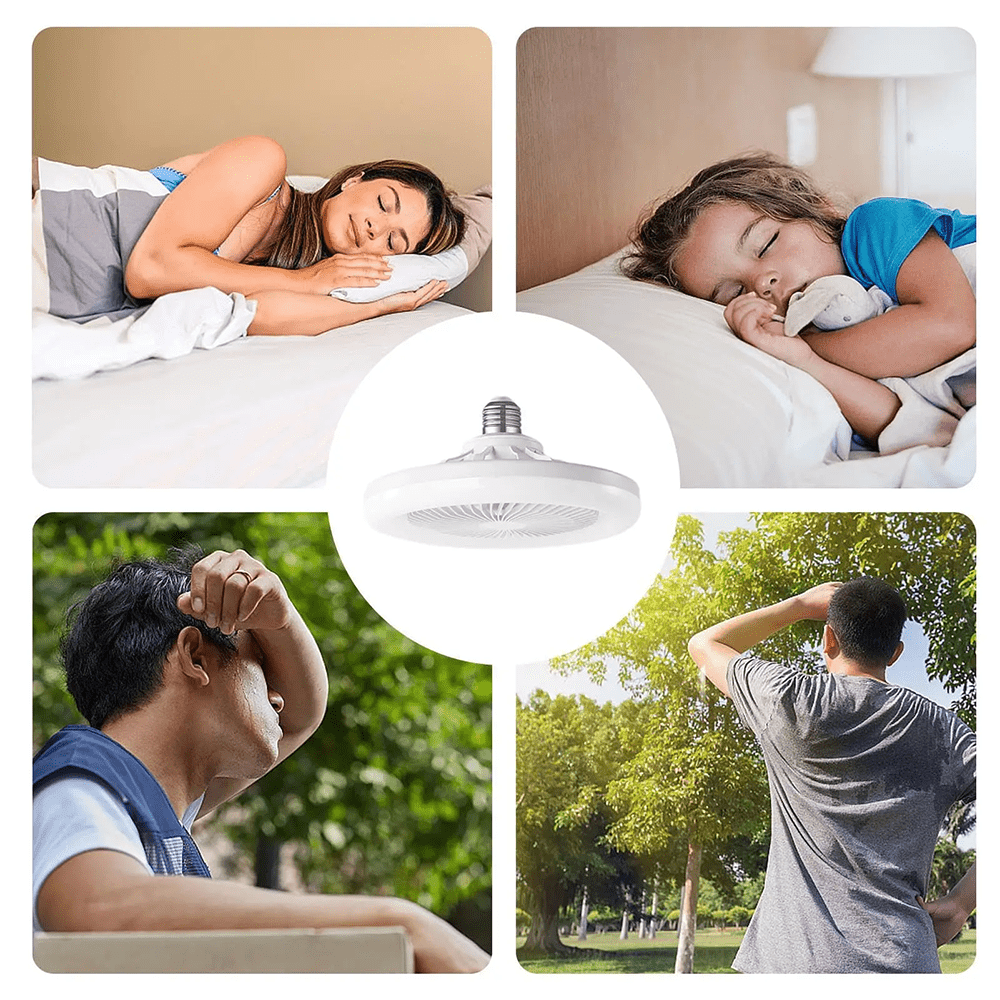 XBATE Silent LED Ceiling Fan Light with 3-Speed Dimmable Lighting, Remote Control, Adjustable Color Temperature & Speed, Easy Flush Mount Installation - Perfect for Living Room, Bedroom