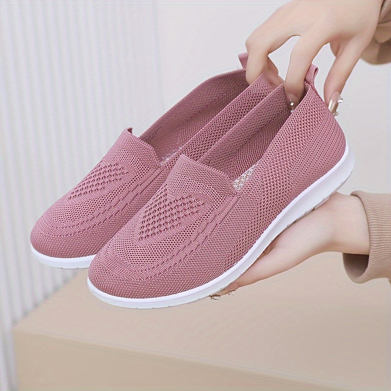 Women's slip-on sneakers are lightweight and breathable with PVC sole and fabric lining. Perfect for all seasons, available in multiple colors.