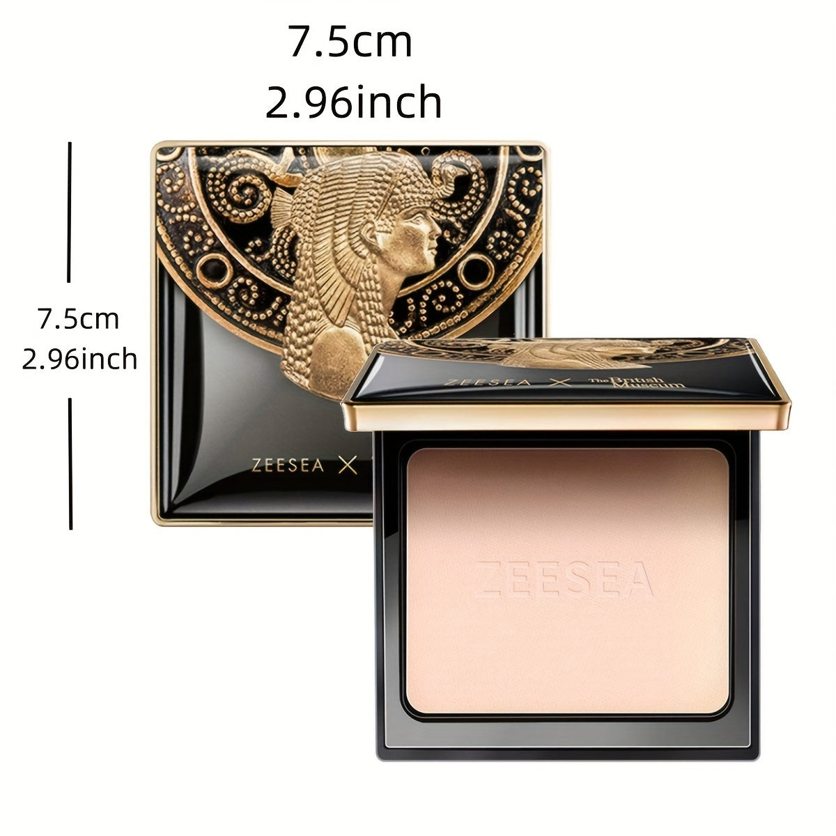 ZEESEA Pressed Powder: Barcha teri ranglari uchun uzoq muddatli yog'ni nazorat qilish va yorqinlashtiruvchi ta'sir.