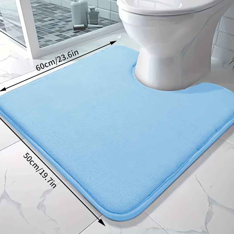 Soft and absorbent bath mat made of high-density 25D sponge, machine washable and non-slip. This premium bath carpet is perfect for tubs and showers, providing comfort and style to your bathroom decor. Constructed from polyester with a lightweight