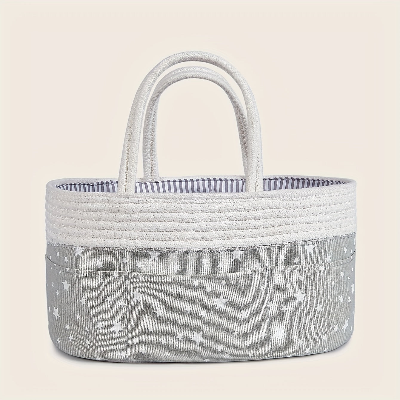 Diaper Storage Bag with Braided Handle, Perfect for Traveling and Gifting on Halloween and Christmas