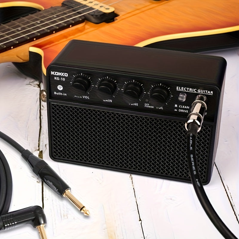 Portable KG-10 Electronic Guitar Amplifier with USB-C rechargeable battery (2000mAh).