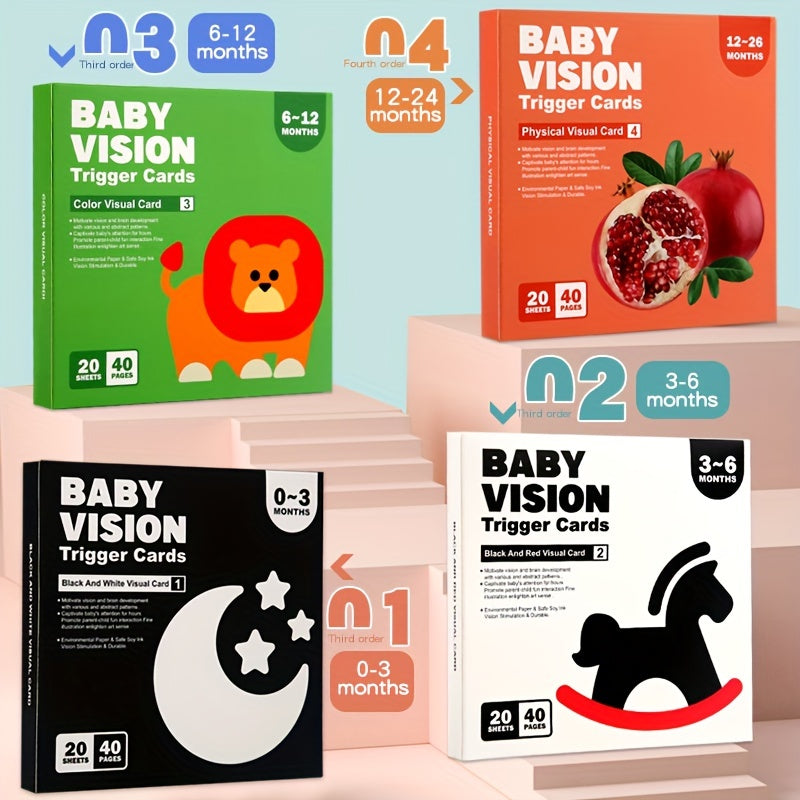 Experience the joy of seeing your children's eyes light up with our black and white flash cards - the ideal toy for early childhood education. Perfect for children aged 0-3, these flash cards make a wonderful gift for Halloween or Christmas.