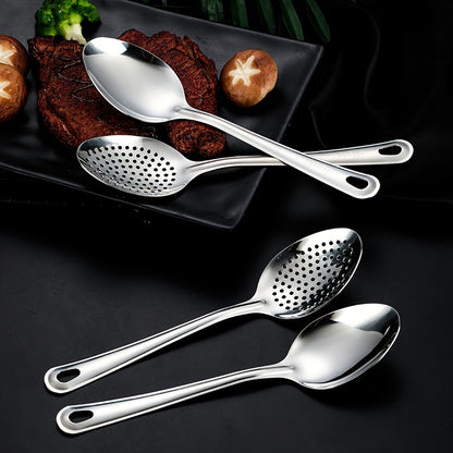 Premium stainless steel soup ladle for restaurant, buffet, and catering.