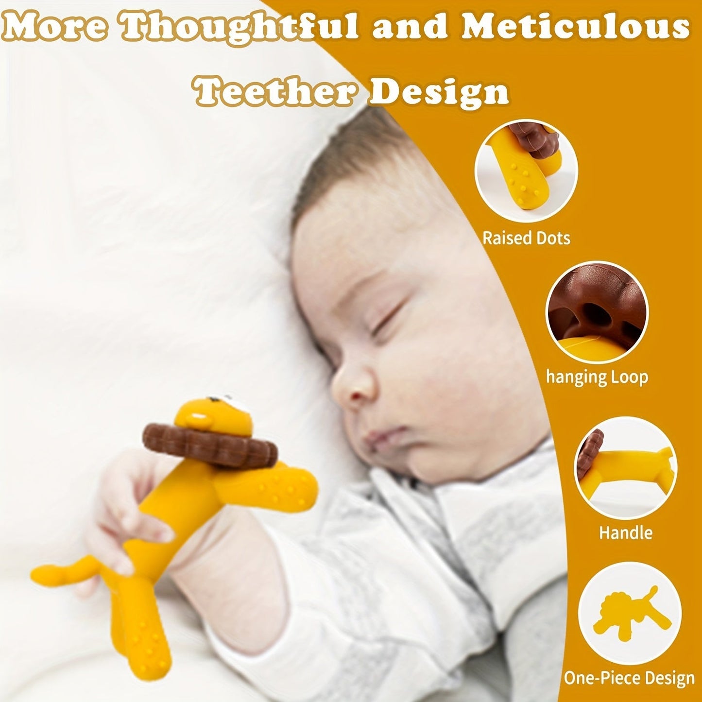 Soft, BPA-Free Silicone Teething Toy Shaped Like a Remote Control, Ideal for Babies 6-12 Months - Perfect Chew Toy for Holiday Gifts