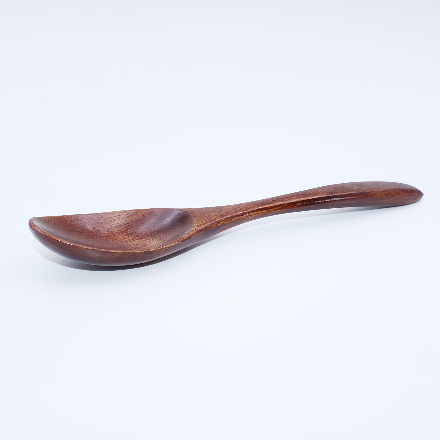 Handcrafted Japanese Solid Wood Spoon - Ideal for Various Uses such as Soup, Porridge, Coffee, Honey, and Desserts - Smooth and Polished Finish - Perfect for Home Cooking