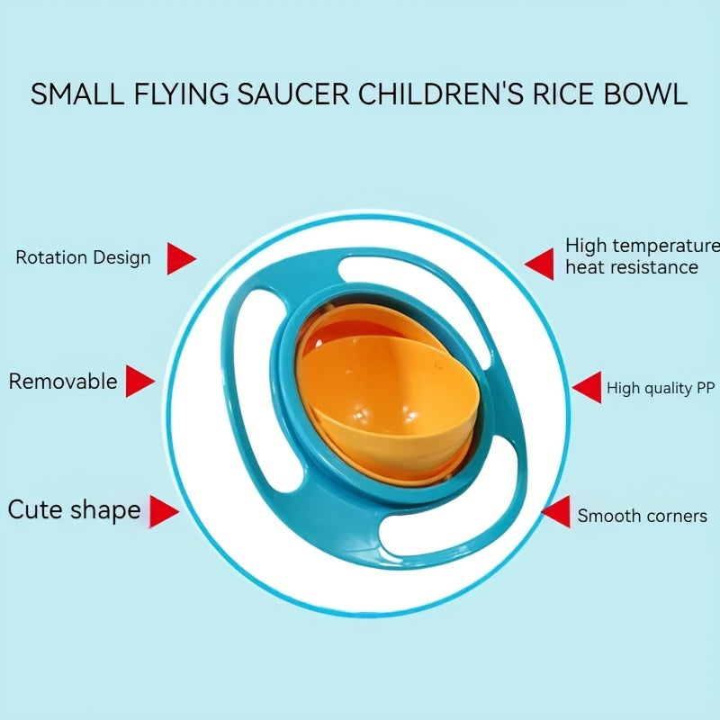 The perfect gift for Halloween, Christmas, Thanksgiving, or Easter - a versatile 360-degree rotating baby feeding bowl for mixing salad, soup, fish, fruit, rice, and sugar.