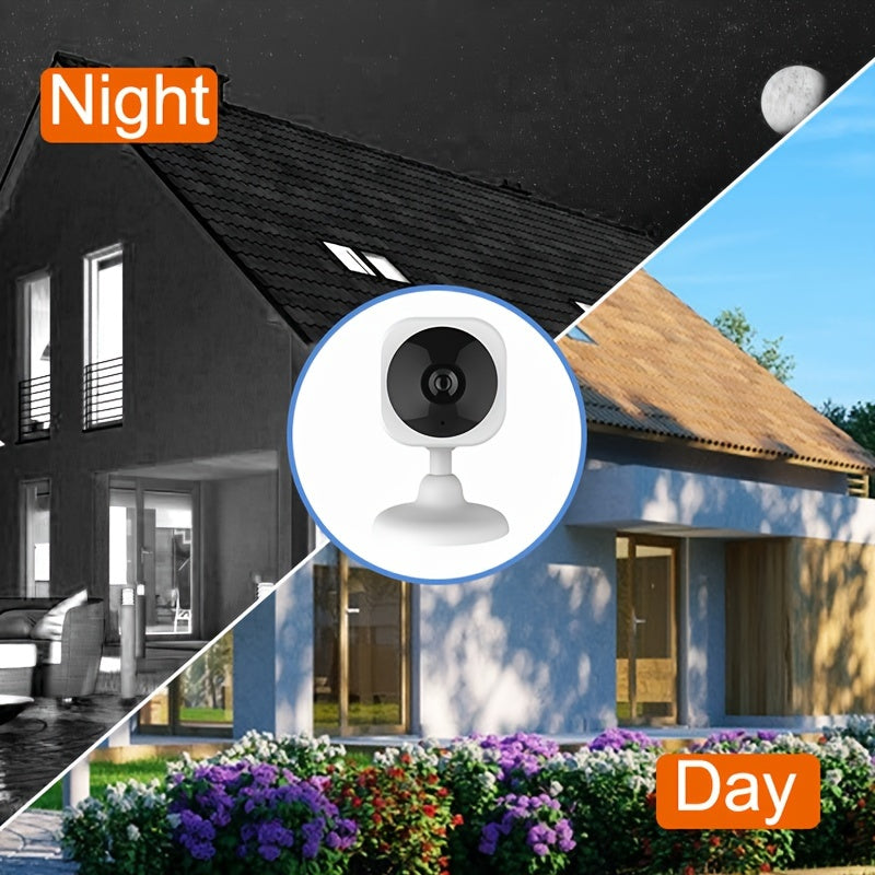 The Wireless Surveillance Security IP Camera features a 2MP camera with WiFi connectivity, family night vision, and two-way intercom. The smart camera monitor camera app, ICAM365, allows for two-way voice intercom and intelligent infrared night vision.