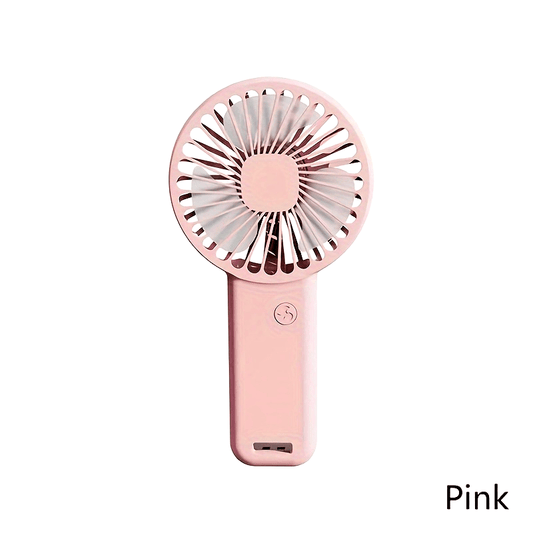 Set of 3 Portable Handheld Fans - Rechargeable via USB, Compact Mini Fan for On-the-Go Cooling in Travel, Work, and the Great Outdoors - Perfect Present for Youth