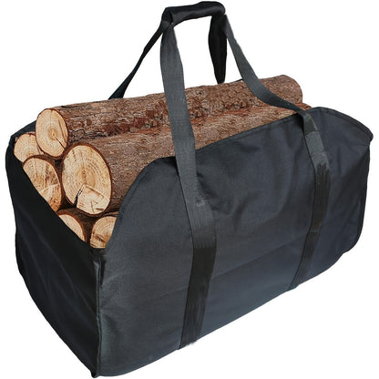 '- Firewood Moving Tote Bag Set of 2, made from Canvas Material
- Features Extra Large and Durable design
- Ideal for use with Fireplace, Wood Stove, Firewood, Log, Camping, Landscaping