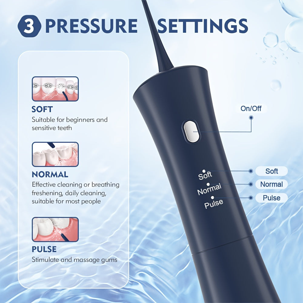 SEJOY Cordless Water Flosser with 3 Modes, 6 Jet Tips, USB Rechargeable, 1200mAh Battery