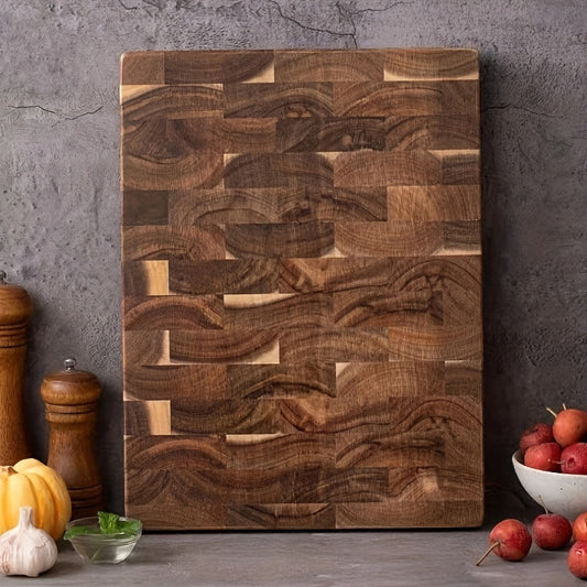 Top-quality Acacia Wood Cutting Board - Sturdy, Anti-Skid Kitchen Chopping Block for Slicing & Dicing - Ideal for Both Home Cooks and Professional Chefs